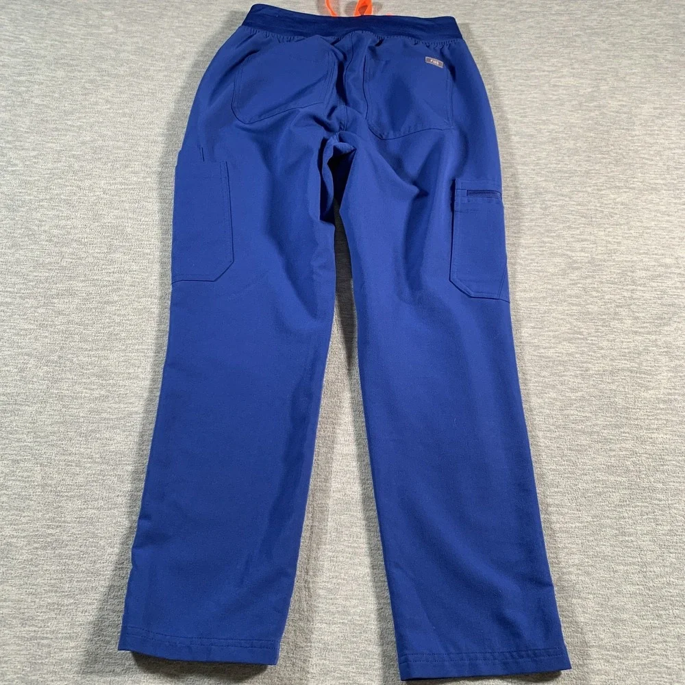 Figs Technical Collection Pants Mens Small Jogger Scrub Cargo Pockets Drawstring